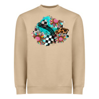 Mushroom race sunflower patches Heavyweight Sweatshirt - AdoDesignShop