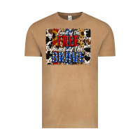 Land Of The Free Home Of The Brave Brushstroke Vintage Tee | Teevron