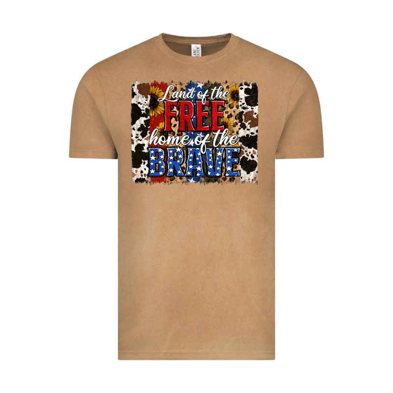 Land Of The Free Home Of The Brave Brushstroke Vintage Tee by Jasminsmagicworld | Teevron
