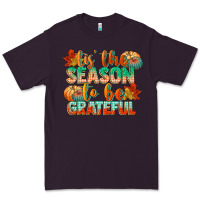 Plum tis the season to be grateful Premium Tee - CowGirlArtShop