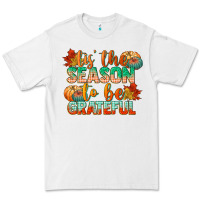 White tis the season to be grateful Premium Tee - CowGirlArtShop