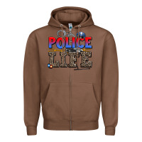 Chestnut police life Zipper Hoodie - AdoDesignShop