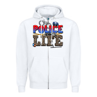 Police Life Zipper Hoodie | Teevron