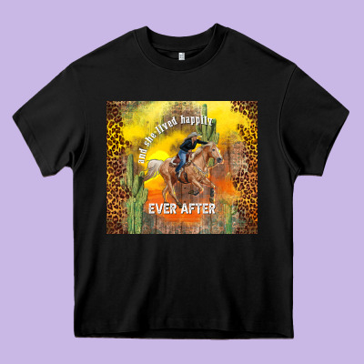And She Lived Happily Ever After Heavy Core Tee Designed By Tumblerdesignbyshophia