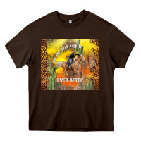 Chocolate Brown and she lived happily ever after Heavy Core Tee - TumblerDesignByShophia