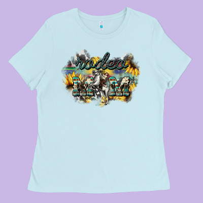 Rodeo Mom Mother's Day Ladies Tee Designed By Howdyjamesfarm