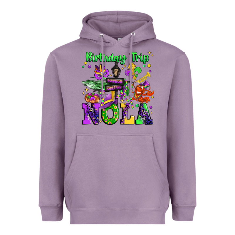 Birthday Trip Nola Heavyweight Hoodie by JahusDesignShop | Teevron