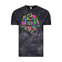Cloud Black Easter Day Flower Easter Vintage Tee - OliviaCreatesArt