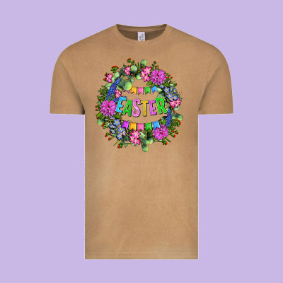 Easter Day Flower Easter Vintage Tee Designed By Oliviacreatesart