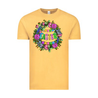Vintage Mustard Easter Day Flower Easter Vintage Tee - OliviaCreatesArt