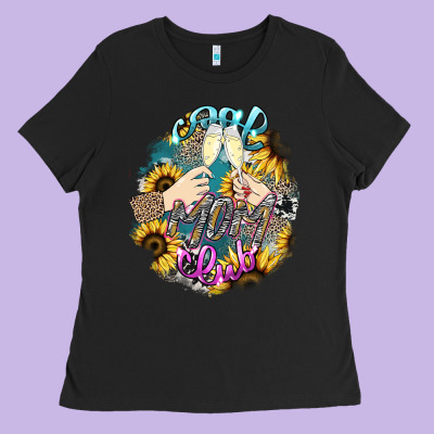Cool Mom Club Mother's Day Ladies Tee Designed By Howdyjamesfarm