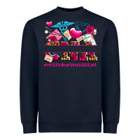 Navy valentines day cna certified nursing assistant Heavyweight Sweatshirt - AdoDesignShop