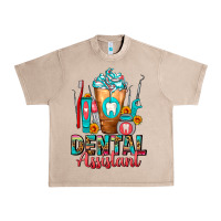 French Oak Dental Assistant Dentist Frappe Urban Heavy Tee - FaDigitalArtStudio