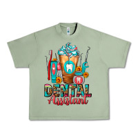 Oil Green Dental Assistant Dentist Frappe Urban Heavy Tee - FaDigitalArtStudio