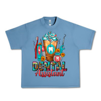 Pebble Blue Dental Assistant Dentist Frappe Urban Heavy Tee - FaDigitalArtStudio