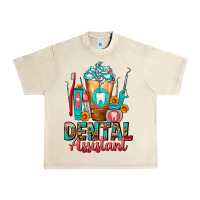 Sandshell Dental Assistant Dentist Frappe Urban Heavy Tee - FaDigitalArtStudio