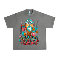 Tornado Dental Assistant Dentist Frappe Urban Heavy Tee - FaDigitalArtStudio