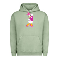 Pigment Oil Green daisy duck Urban Hoodie - baoMotion