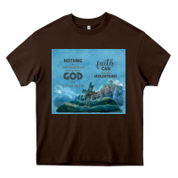 Chocolate Brown nothing is impossible with cross Heavy Core Tee - TumblerDesignByShophia