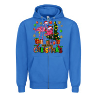 True Royal flamingo merry christmas Zipper Hoodie - AdoDesignShop