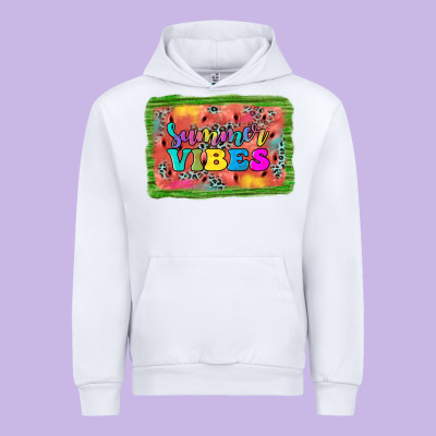 Summer Vibes Watermelon Urban Hoodie Designed By Jahusdesignshop