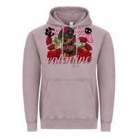My Dog Is My Valentine Valentine's Day Vintage Hoodie | Teevron