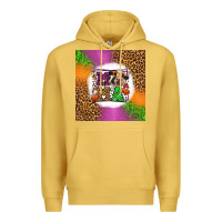 Antique Gold halloween cow mama Premium Hoodie - LillyAllenDesigns