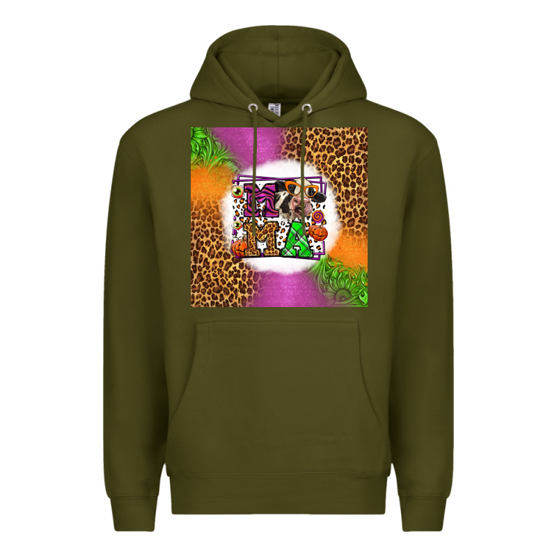 Halloween Cow Mama Premium Hoodie by LillyAllenDesigns | Teevron