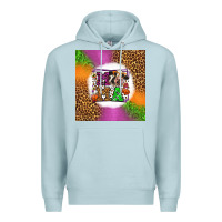 Blue Mist halloween cow mama Premium Hoodie - LillyAllenDesigns