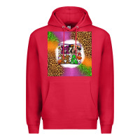 Cardinal halloween cow mama Premium Hoodie - LillyAllenDesigns