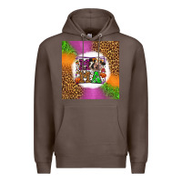 Coffee halloween cow mama Premium Hoodie - LillyAllenDesigns
