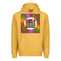 Mustard halloween cow mama Premium Hoodie - LillyAllenDesigns