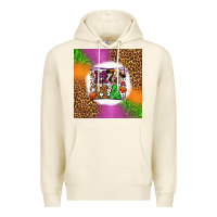 Sandshell halloween cow mama Premium Hoodie - LillyAllenDesigns