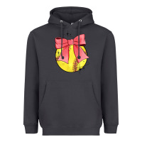 Smoke coquette softball bow Heavyweight Hoodie - JahusDesignShop