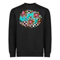 Black race sunflower patches Heavyweight Sweatshirt - AdoDesignShop