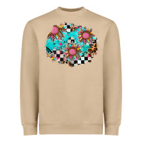Race Sunflower Patches Heavyweight Sweatshirt | Teevron