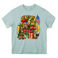 Arona Christmas army gnomes truck 4th of july Heavy Core Tee - HowdyJamesFarm