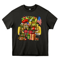 Asphalt Christmas army gnomes truck 4th of july Heavy Core Tee - HowdyJamesFarm
