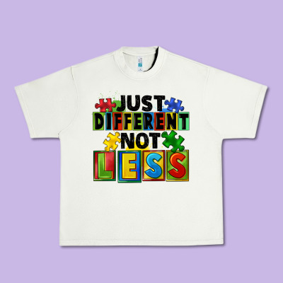 Just Different Not Less Urban Heavy Tee Designed By Fadigitalartstudio