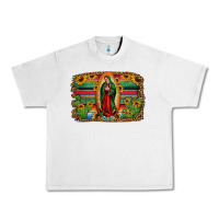 Lunar Rock lady of guadalupe serape background Urban Heavy Tee - Jasminsmagicworld