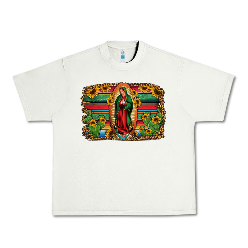 Lady Of Guadalupe Serape Background Urban Heavy Tee by Jasminsmagicworld | Teevron