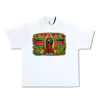 White lady of guadalupe serape background Urban Heavy Tee - Jasminsmagicworld