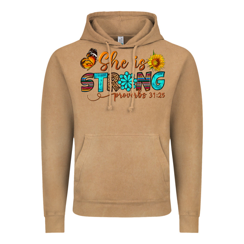 She Is Strong Vintage Hoodie by BundleAndBundleShop | Teevron