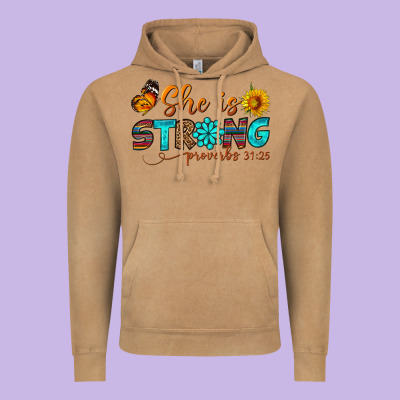 She Is Strong Vintage Hoodie Designed By Bundleandbundleshop