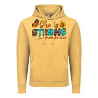Vintage Mustard she is strong Vintage Hoodie - BundleAndBundleShop