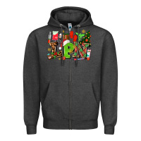 Charcoal Heather lpn christmas nurse with Zipper Hoodie - AdoDesignShop