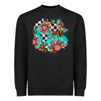Race Sunflower Patches Heavyweight Sweatshirt | Teevron
