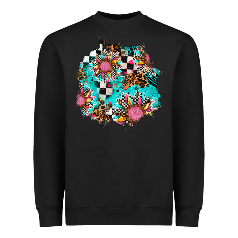 Race Sunflower Patches Heavyweight Sweatshirt by AdoDesignShop | Teevron