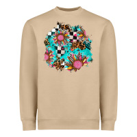 Mushroom race sunflower patches Heavyweight Sweatshirt - AdoDesignShop