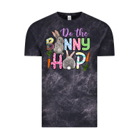 Cloud Black Do the bunny hop Easter Vintage Tee - OliviaCreatesArt